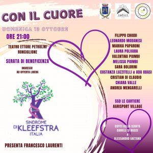 “Con il cuore viola” appuntamento con la solidarietà di Radici Eventi: tra i tanti ospiti anche Daniele di Nasce, vincitore di Tale e Quale show