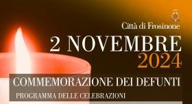 Frosinone, 2 novembre: il programma delle celebrazioni