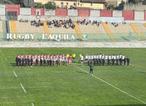 Rugby Civitavecchia, allo stadio Fattori de L’Aquila prima vittoria dei biancorossi