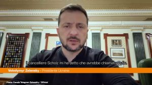 Zelensky “Chiamata Scholz-Putin è il vaso di Pandora”