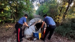 Canepina – Spaccio di droga tra i boschi, bikers minacciati dai pusher con un coltello