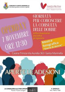 Santa Marinella, domani l’Open Day della Consulta delle donne