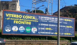 Viterbo – “Viterbo conta”, ma i cittadini pagano: l’opposizione risponde ai manifesti di Frontini