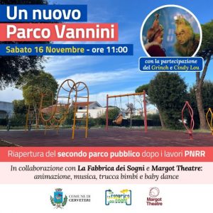 Cerveteri, a Cerenova apre il nuovo Parco Vannini