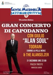 Santa Marinella, Capodanno sulle note rhythm’n blues di Giulio Todrani e gli Alanselzer