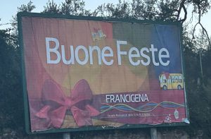 Viterbo – Francigena, critiche ai cartelloni di Buone feste: “Parcheggi rincarati per fare gli auguri?”