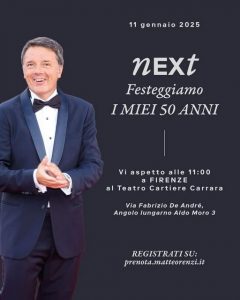 Firenze- Tutto pronto per i 50 anni di Matteo Renzi, dalla Pappa al pomodoro al nuovo progetto Next