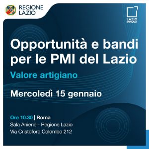 Lazio – Regione, domani la presentazione del bando “Valore Artigiano”